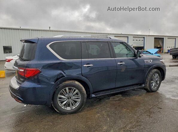 JN8AZ2AF9M9720136 2021 INFINITI QX80 Синий Задняя правая четверть