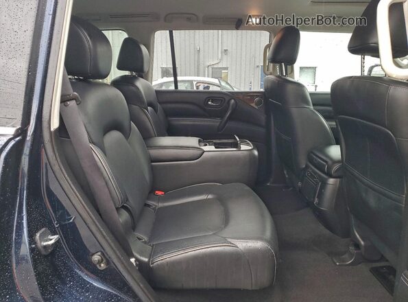 JN8AZ2AF9M9720136 2021 INFINITI QX80 Синий Вид задней части салона