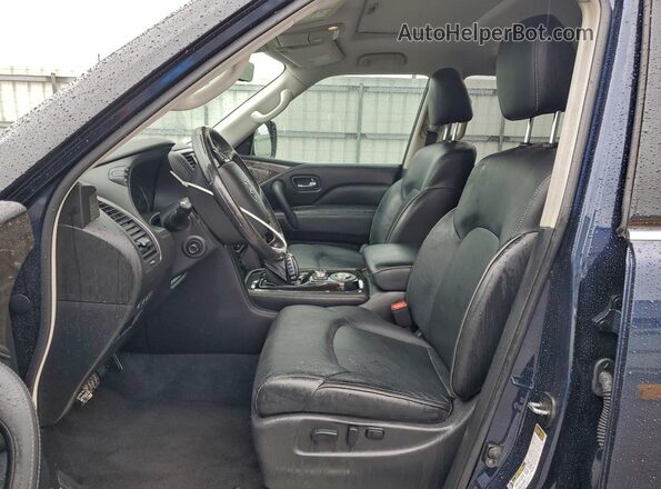 JN8AZ2AF9M9720136 2021 INFINITI QX80 Синий Вид салона спереди