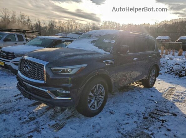 JN8AZ2NF8K9687184 2019 INFINITI QX80 Синий Передняя левая четверть