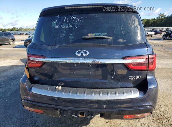 JN8AZ2NFXL9700843 2020 INFINITI QX80 Blue Widok z tyłu