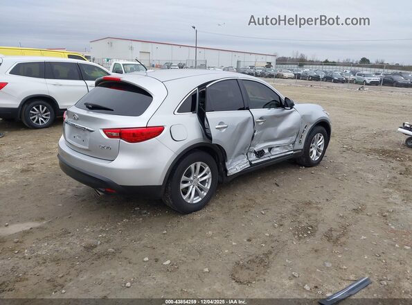 JN8CS1MU8HM142132 2017 INFINITI QX70 Серебряный Задняя правая четверть