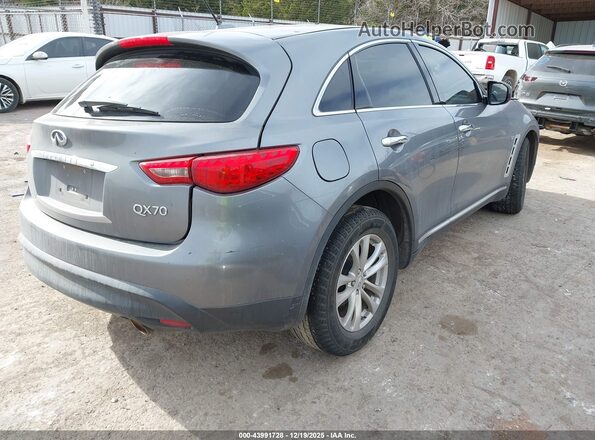 JN8CS1MUXHM143749 2017 INFINITI QX70 Серый Задняя правая четверть