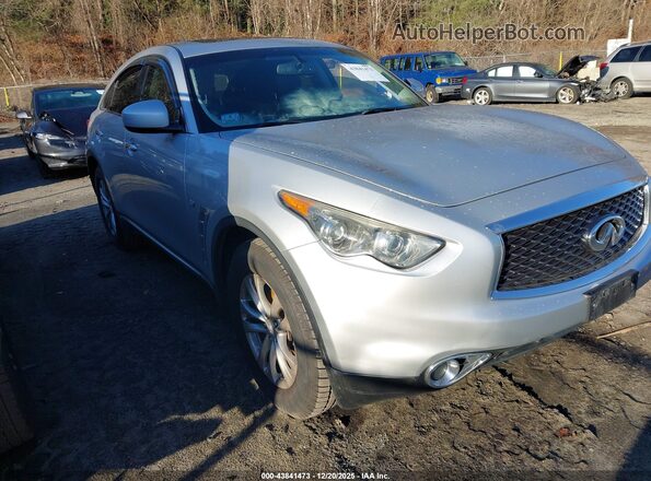 JN8CS1MW1HM414943 2017 INFINITI QX70 Серебряный Передняя правая четверть