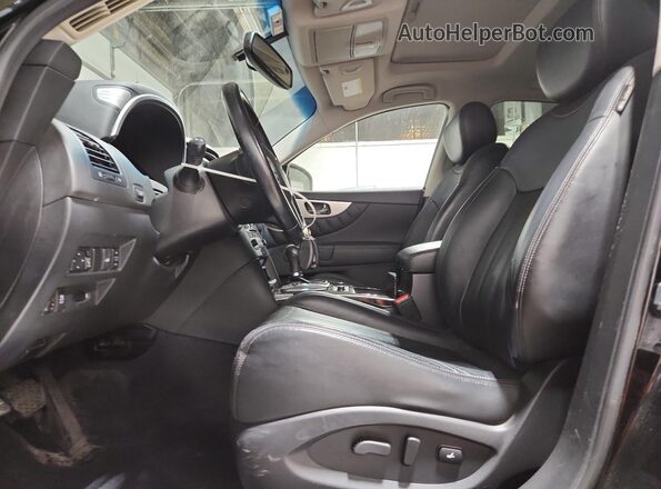 JN8CS1MW5HM414542 2017 INFINITI QX70 Black Вид салону спереду