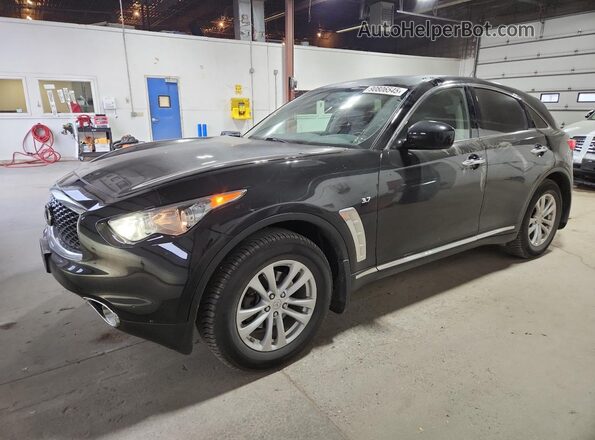 JN8CS1MW5HM414542 2017 INFINITI QX70 Black Передня ліва чверть