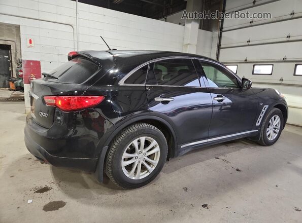 JN8CS1MW5HM414542 2017 INFINITI QX70 Black Задня права чверть
