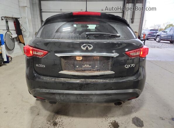 JN8CS1MW5HM414542 2017 INFINITI QX70 Black Вид ззаду