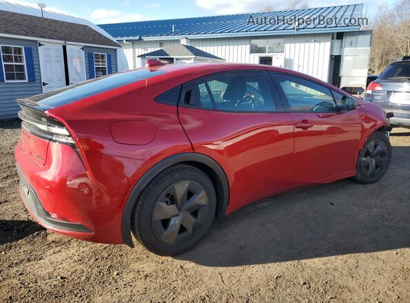 JTDACACU9R3039746 2024 TOYOTA PRIUS Red Rear right