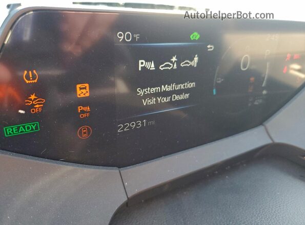 JTDACACUXR3018677 2024 TOYOTA PRIUS Белый Вид щитка приборов