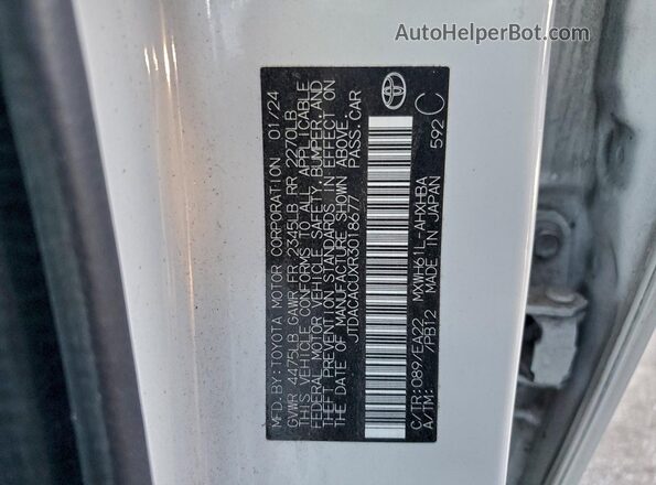 JTDACACUXR3018677 2024 TOYOTA PRIUS Белый Вид подкапотного пространства