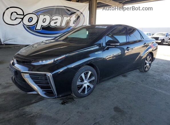 JTDBVRBD1HA001503 2017 TOYOTA MIRAI Black Առջևի ձախ երեք քառորդ տեսարան