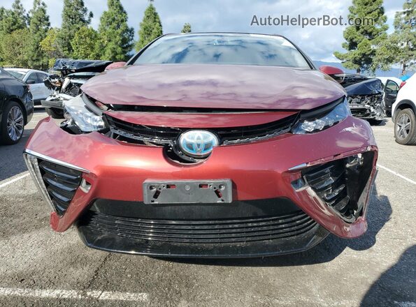 JTDBVRBD2JA004318 2018 TOYOTA MIRAI Бордовый Вид спереди
