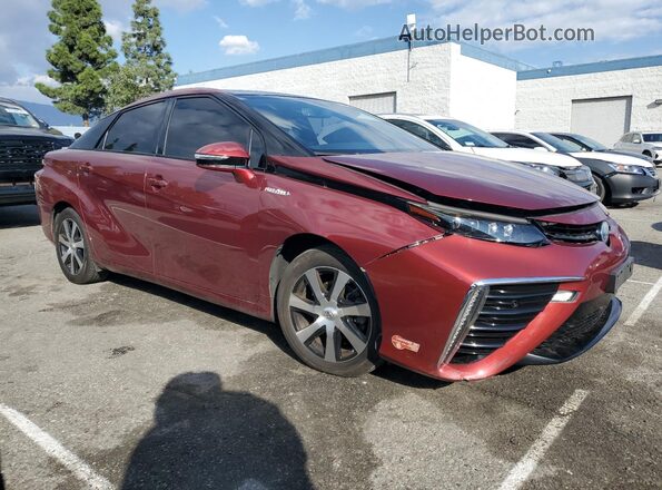 JTDBVRBD2JA004318 2018 TOYOTA MIRAI Бордовый Передняя правая четверть