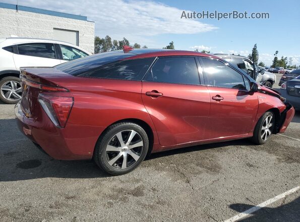JTDBVRBD2JA004318 2018 TOYOTA MIRAI Бордовый Задняя правая четверть