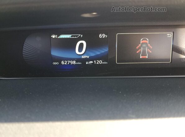 JTDBVRBD7LA008142 2020 TOYOTA MIRAI Silver Вид щитка приладів
