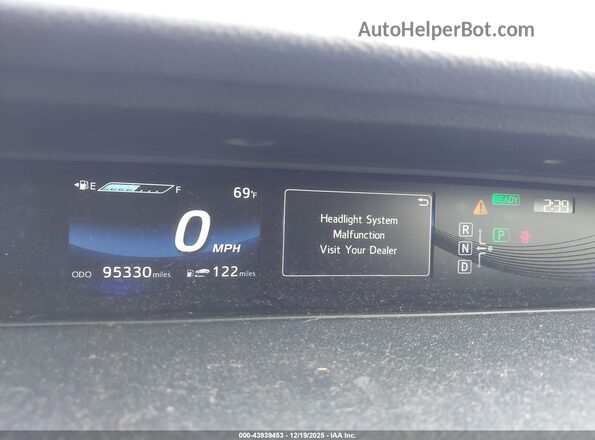 JTDBVRBD9GA000470 2016 TOYOTA MIRAI Серебряный Вид задних сидений