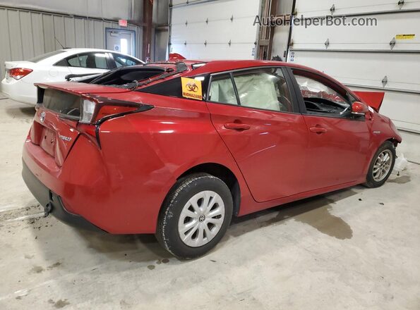 JTDKAMFU1M3138075 2021 TOYOTA PRIUS Red Tył prawy