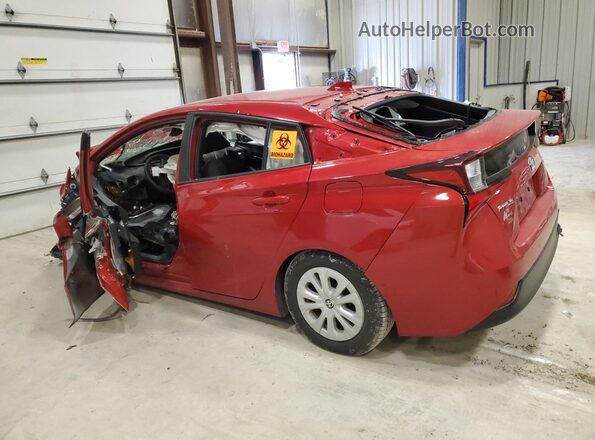 JTDKAMFU1M3138075 2021 TOYOTA PRIUS Red Tył lewy