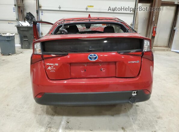 JTDKAMFU1M3138075 2021 TOYOTA PRIUS Red Widok z tyłu