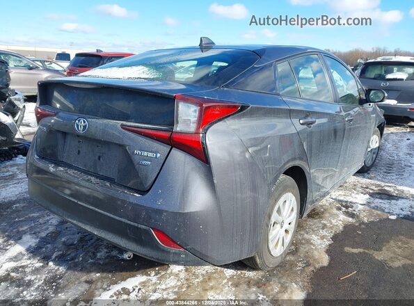 JTDKAMFU2M3140109 2021 TOYOTA PRIUS Gray Задня права чверть