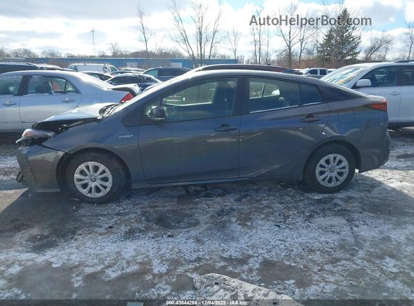 JTDKAMFU2M3140109 2021 TOYOTA PRIUS Gray 