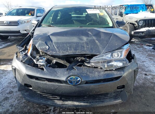 JTDKAMFU2M3140109 2021 TOYOTA PRIUS Gray Вид задньої частини салону
