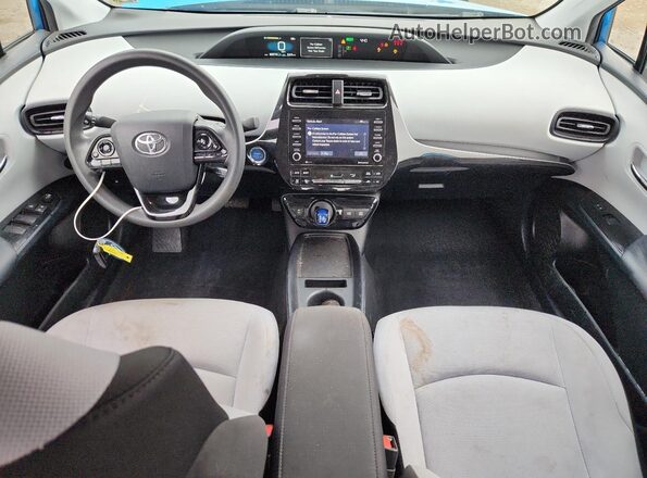 JTDKAMFU2M3142426 2021 TOYOTA PRIUS Blue Widok deski rozdzielczej