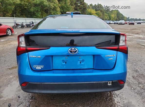 JTDKAMFU2M3142426 2021 TOYOTA PRIUS Blue Widok z tyłu