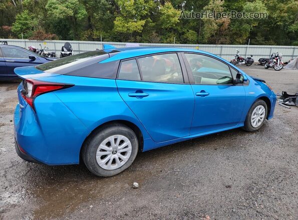 JTDKAMFU2M3142426 2021 TOYOTA PRIUS Blue Tył prawy