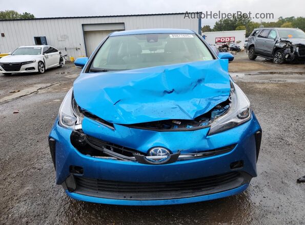 JTDKAMFU2M3142426 2021 TOYOTA PRIUS Blue Widok z przodu