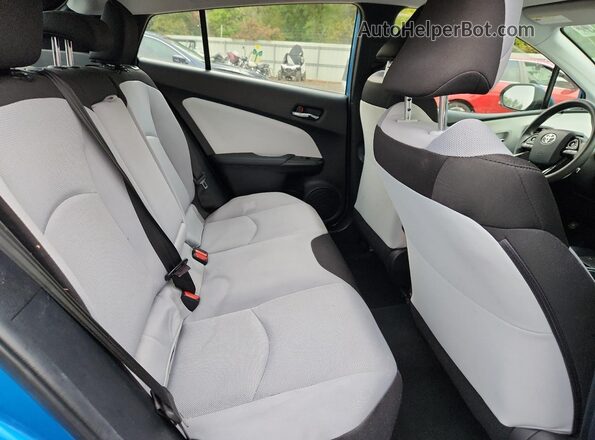 JTDKAMFU2M3142426 2021 TOYOTA PRIUS Blue Widok tylnych siedzeń