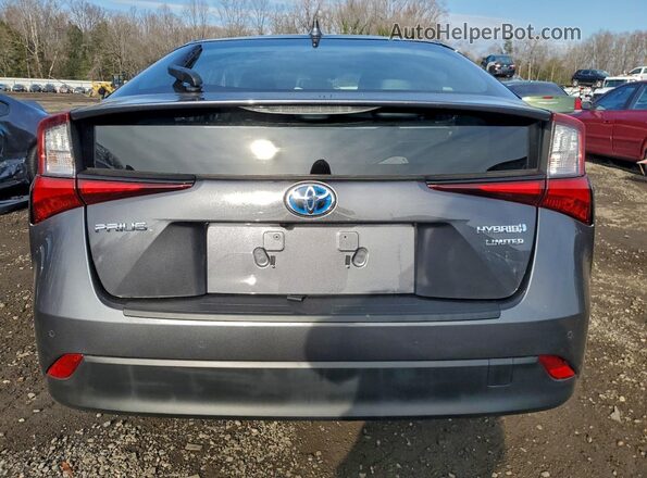 JTDKAMFU4M3134666 2021 TOYOTA PRIUS Gray Vista trasera