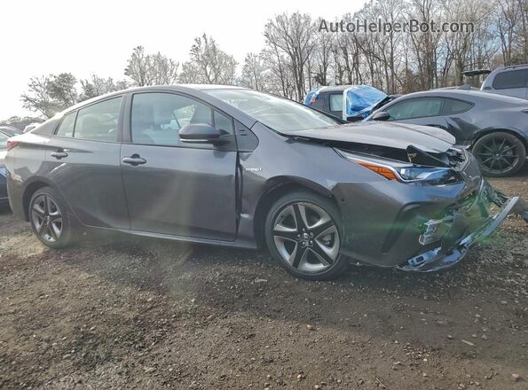 JTDKAMFU4M3134666 2021 TOYOTA PRIUS Gray Delantero derecho