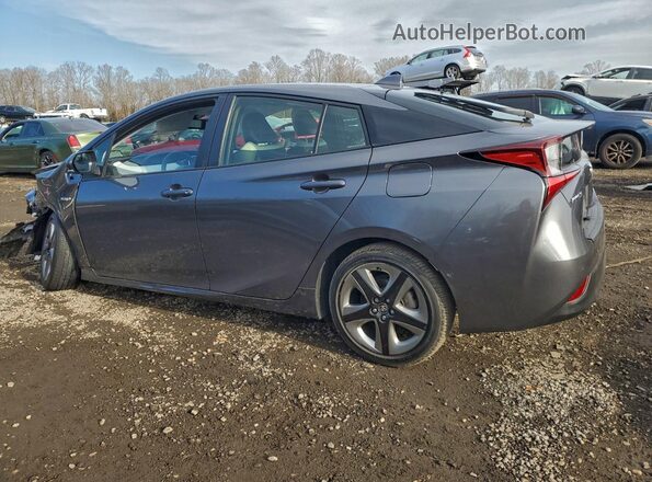 JTDKAMFU4M3134666 2021 TOYOTA PRIUS Gray Trasero izquierdo