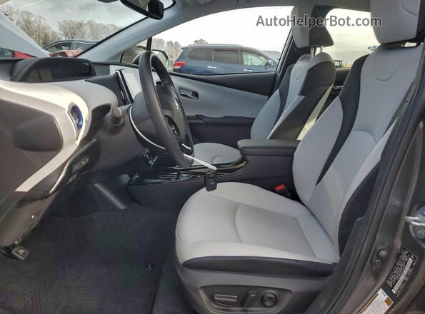 JTDKAMFU4M3134666 2021 TOYOTA PRIUS Gray Vista interior delantera