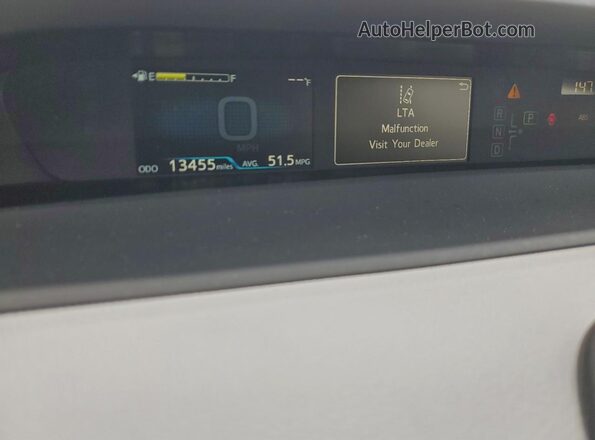 JTDKAMFU4M3134666 2021 TOYOTA PRIUS Gray Vista del cuadro de instrumentos