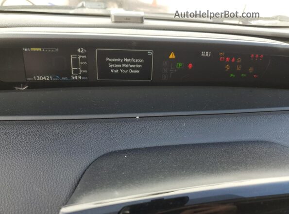 JTDKAMFU4M3141343 2021 TOYOTA PRIUS Белый Вид щитка приборов
