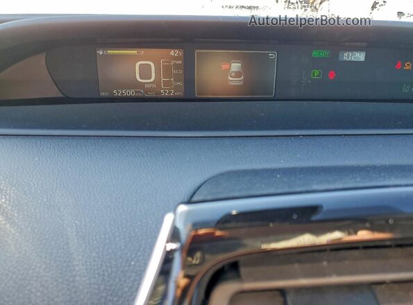 JTDKAMFU6N3176452 2022 TOYOTA PRIUS Silver Вид щитка приладів