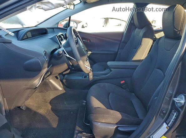 JTDKAMFU7M3150912 2021 TOYOTA PRIUS Gray Widok wnętrza z przodu
