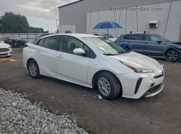 JTDKAMFUXM3147132 2021 TOYOTA PRIUS White Delantero derecho