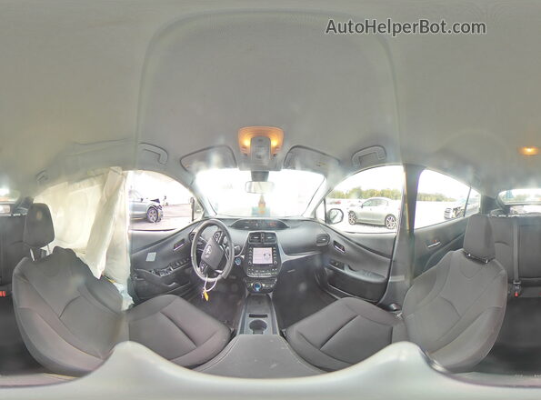 JTDKAMFUXM3147132 2021 TOYOTA PRIUS White Vista de la etiqueta del VIN