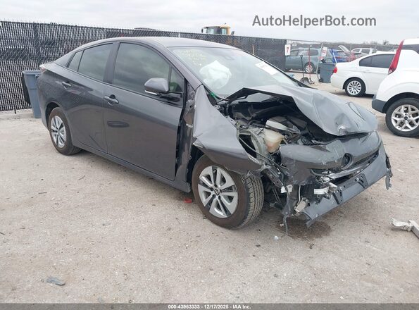 JTDKARFUXH3532869 2017 TOYOTA PRIUS Gray Przód prawy