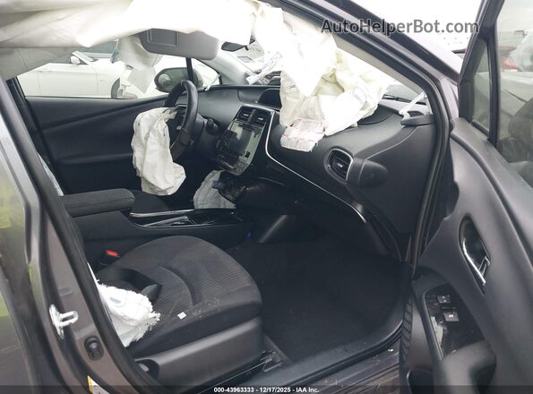 JTDKARFUXH3532869 2017 TOYOTA PRIUS Gray Widok wnętrza z przodu