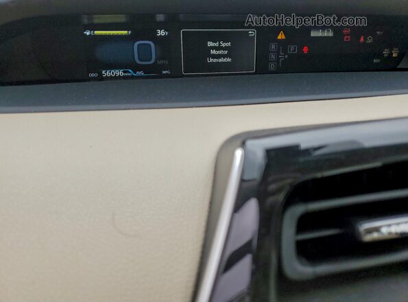 JTDL9RFU9K3003448 2019 TOYOTA PRIUS Black Vista del cuadro de instrumentos