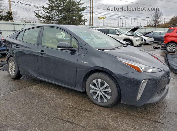 JTDL9RFU9K3003448 2019 TOYOTA PRIUS Black Delantero derecho