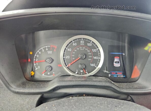 JTDS4MCE2MJ056422 2021 TOYOTA LL Silver Вид щитка приладів