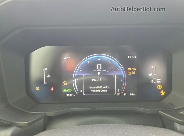 JTEABFAJ8SK032710 2025 TOYOTA LAND Желто-коричневый Вид щитка приборов