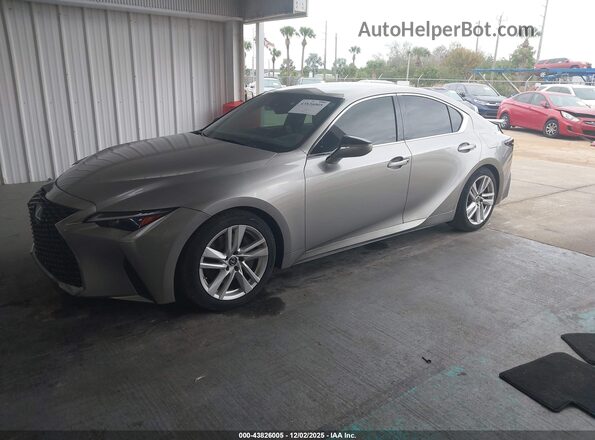 JTHAA1D22M5110025 2021 LEXUS IS 300 Gray Przód lewy