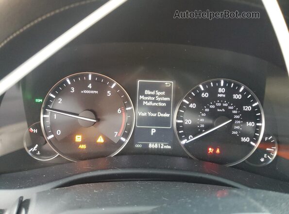 JTHBA1BL8GA000446 2016 LEXUS GS Серебряный Вид щитка приборов